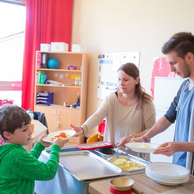 Das Essen im Schülerhort der Clara-Fey-Tagesstätten in Schongau