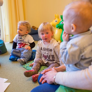 Spielen in der Kinderkrippe der Clara-Fey-Tagesstätten in Schongau