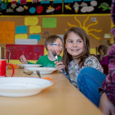 Das Essen im Schülerhort der Clara-Fey-Tagesstätten in Schongau