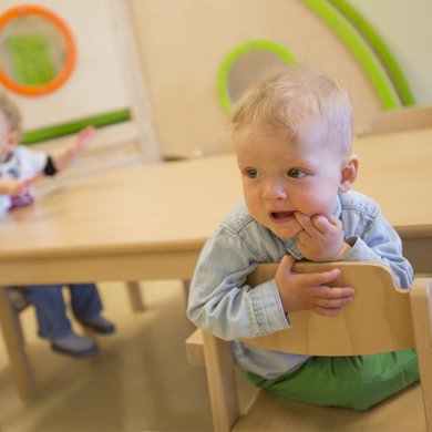 Essen in der Kinderkrippe der Clara-Fey-Tagesstätten in Schongau