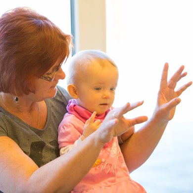 Spielen in der Kinderkrippe der Clara-Fey-Tagesstätten in Schongau