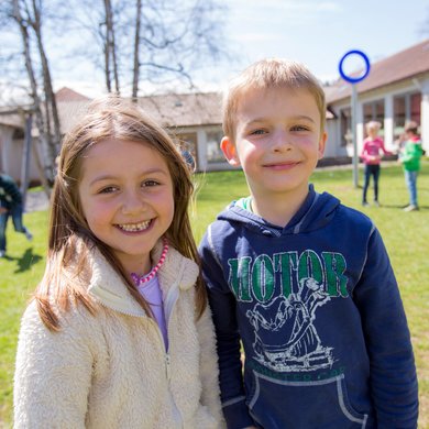 Der Spielplatz im Schülerhort der Clara-Fey-Tagesstätten in Schongau